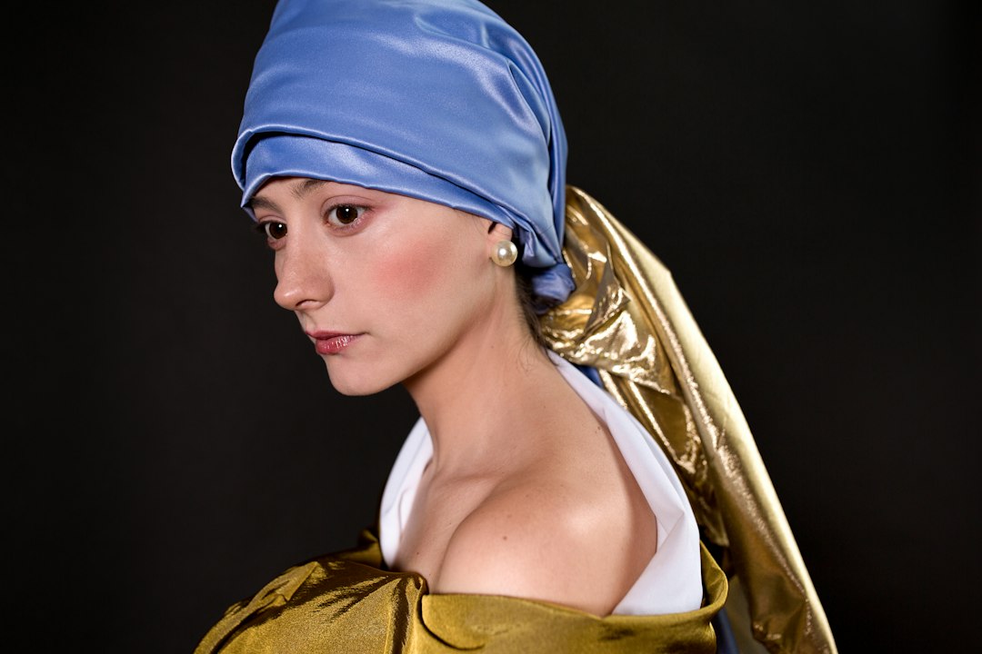 satin turban on mannequin