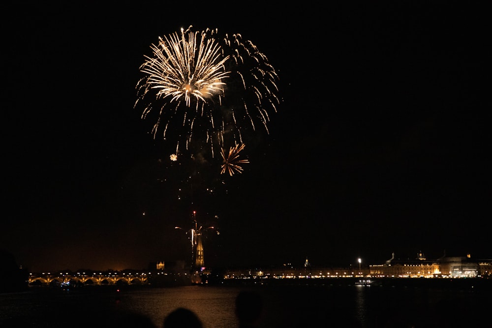 yellow firework