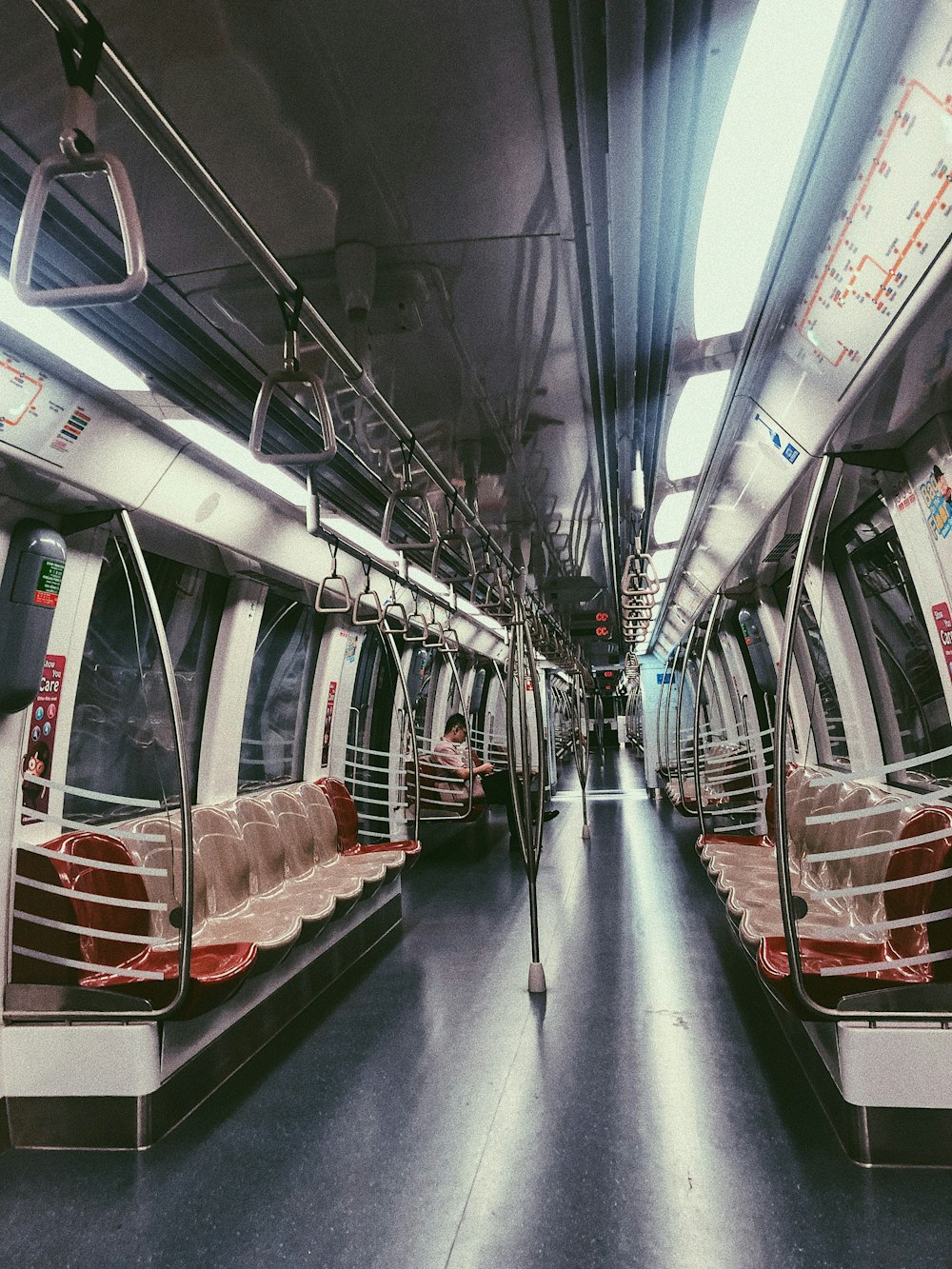 Train Interior Close Up Photography Photo Free Banister