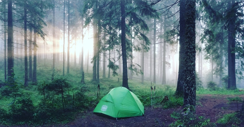 green dome tent