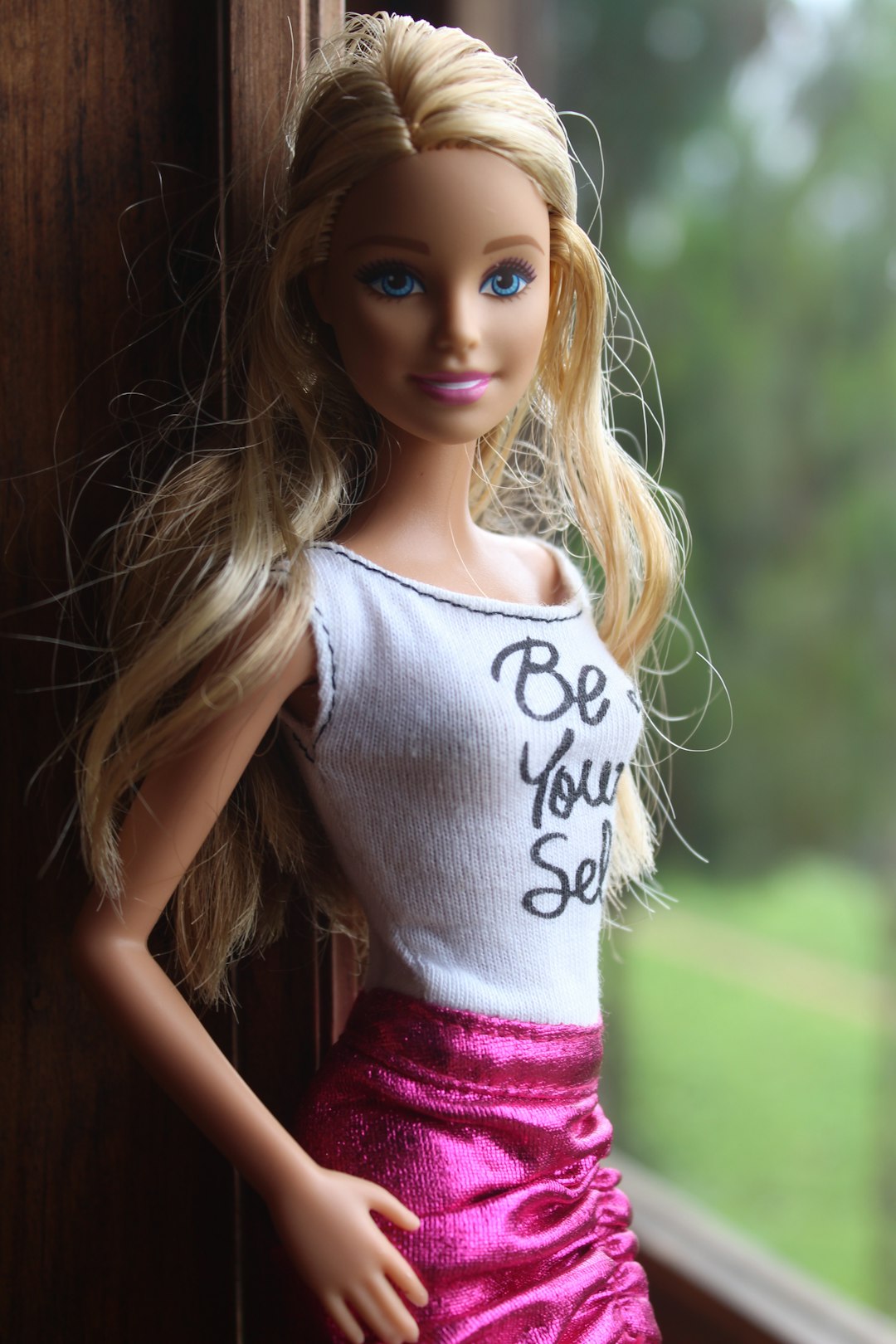 blonde-haitred Barbie doll photo