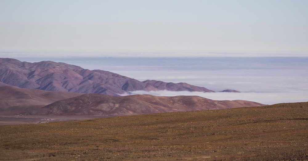 brown sand mountain