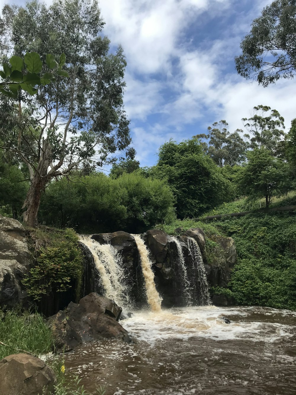 raging waterfalls