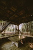 brown wooden table