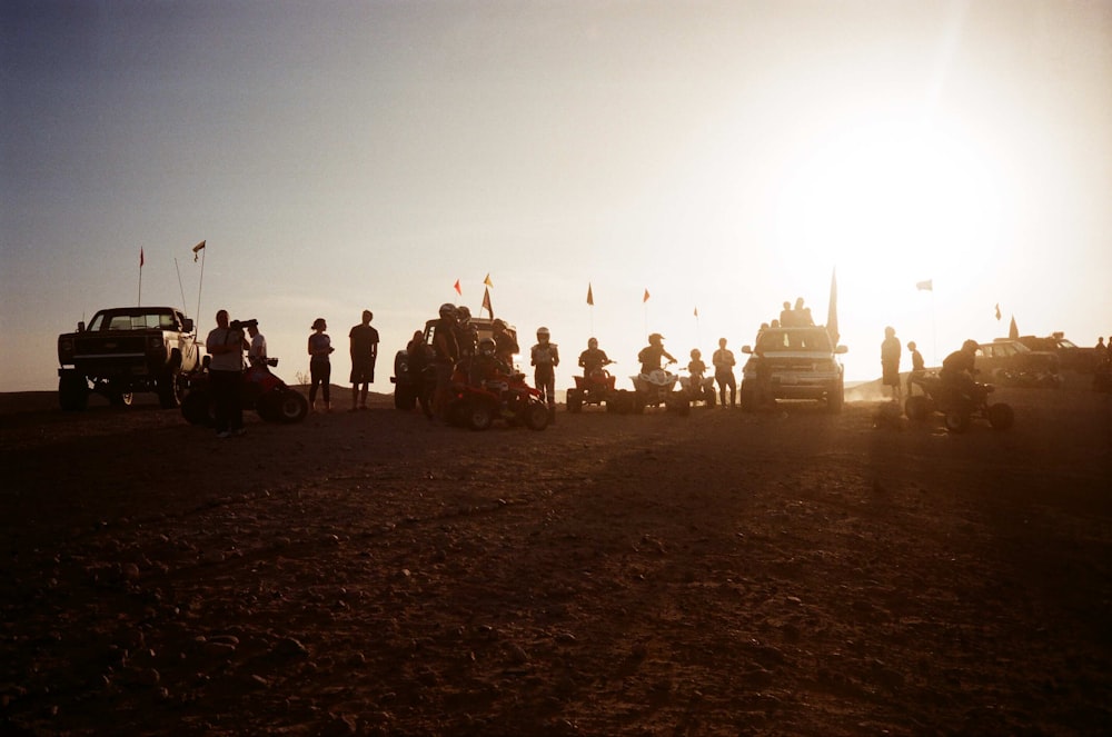 silhouette of troops