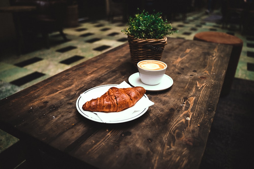 cooked bread on plate