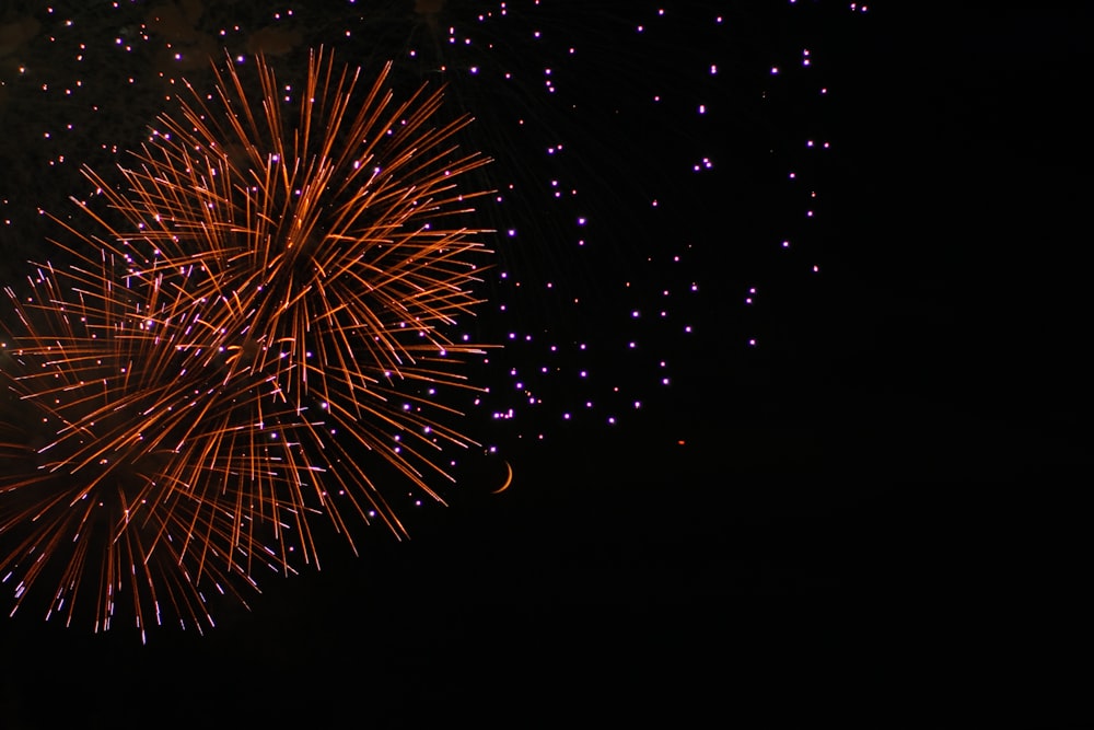 red fireworks display