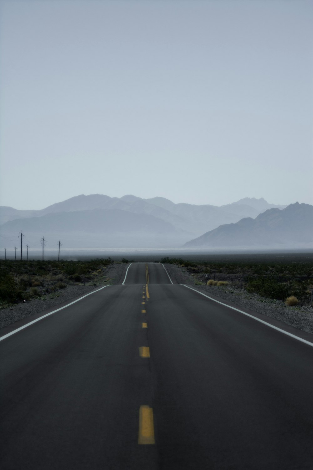 empty concrete road