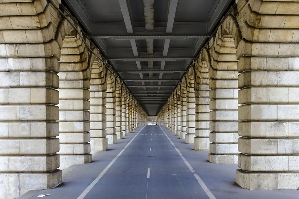 gray pavement in building