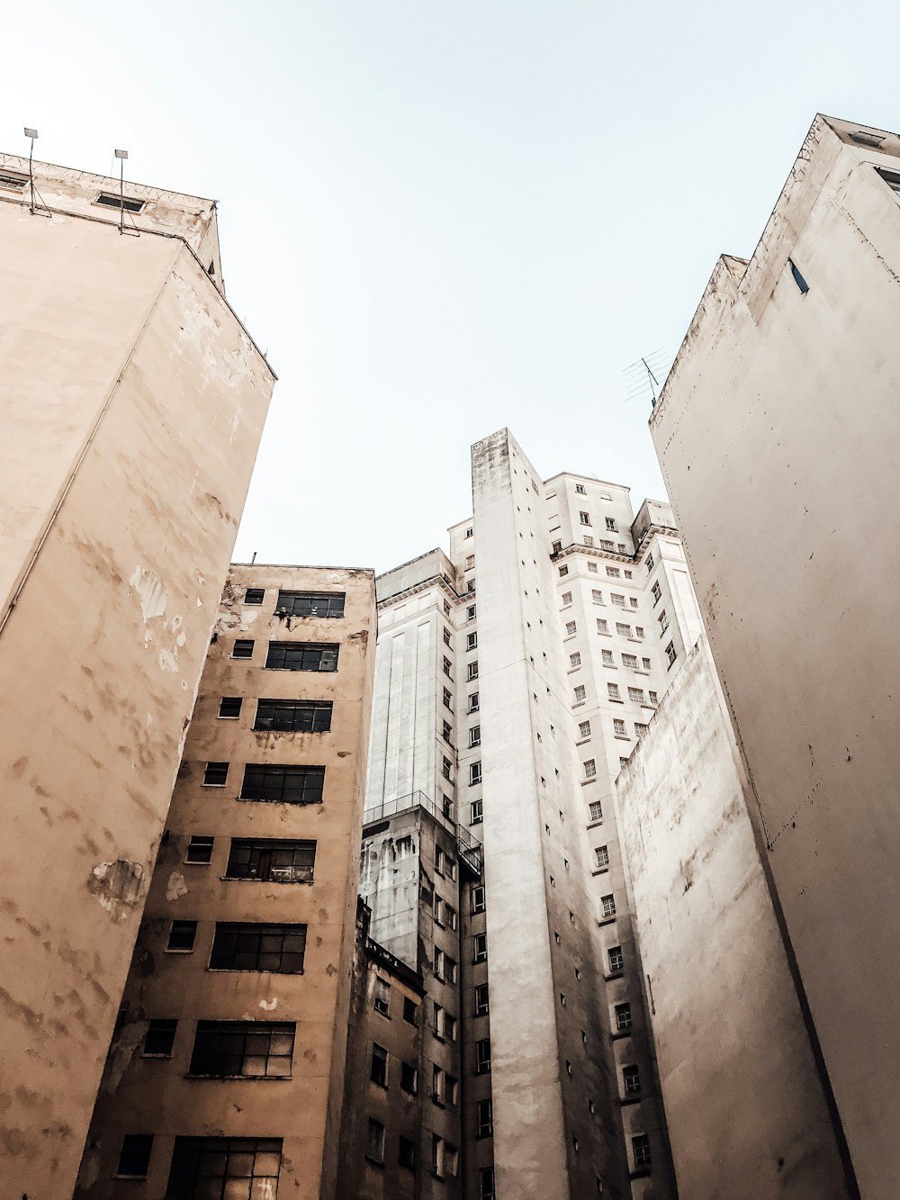 low angle photo of high-rise buildings