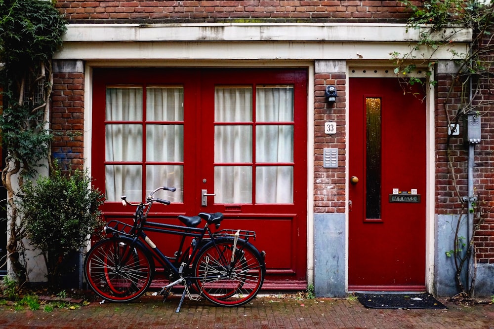 red and brown 1-storey house