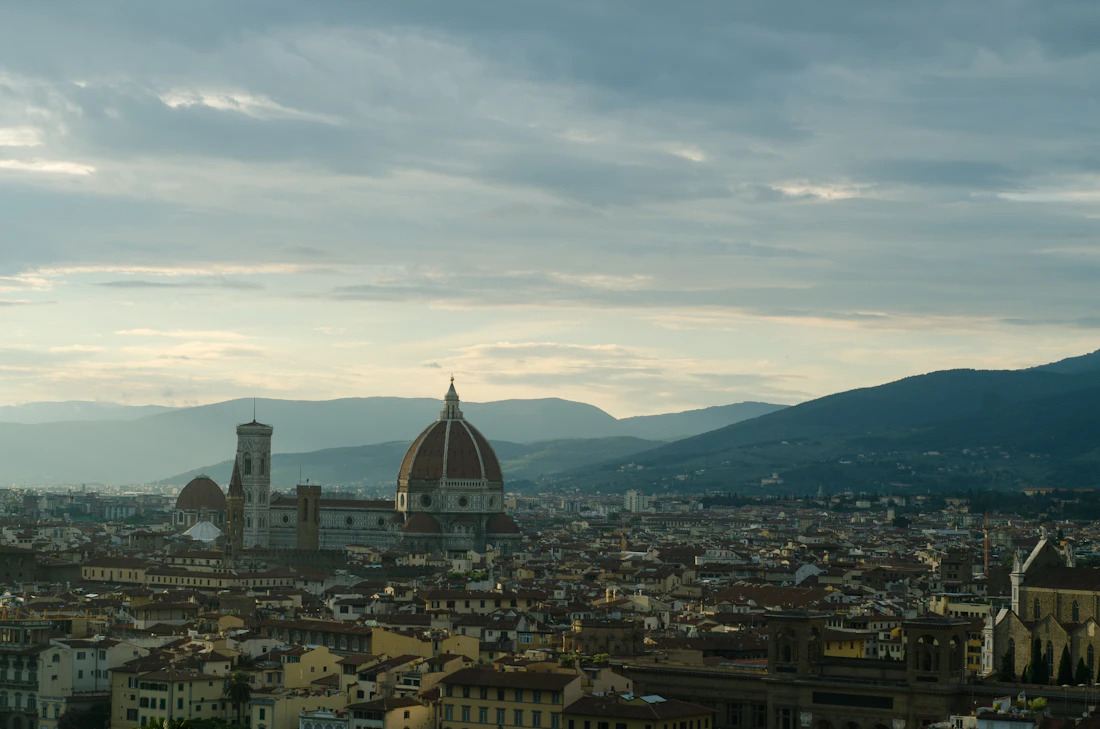 Panorámica de Florencia con la cúpula de su catedral