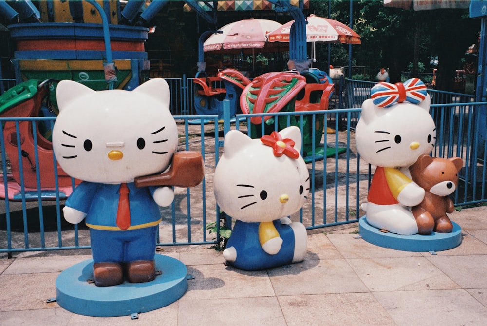 Hello Kitty statues