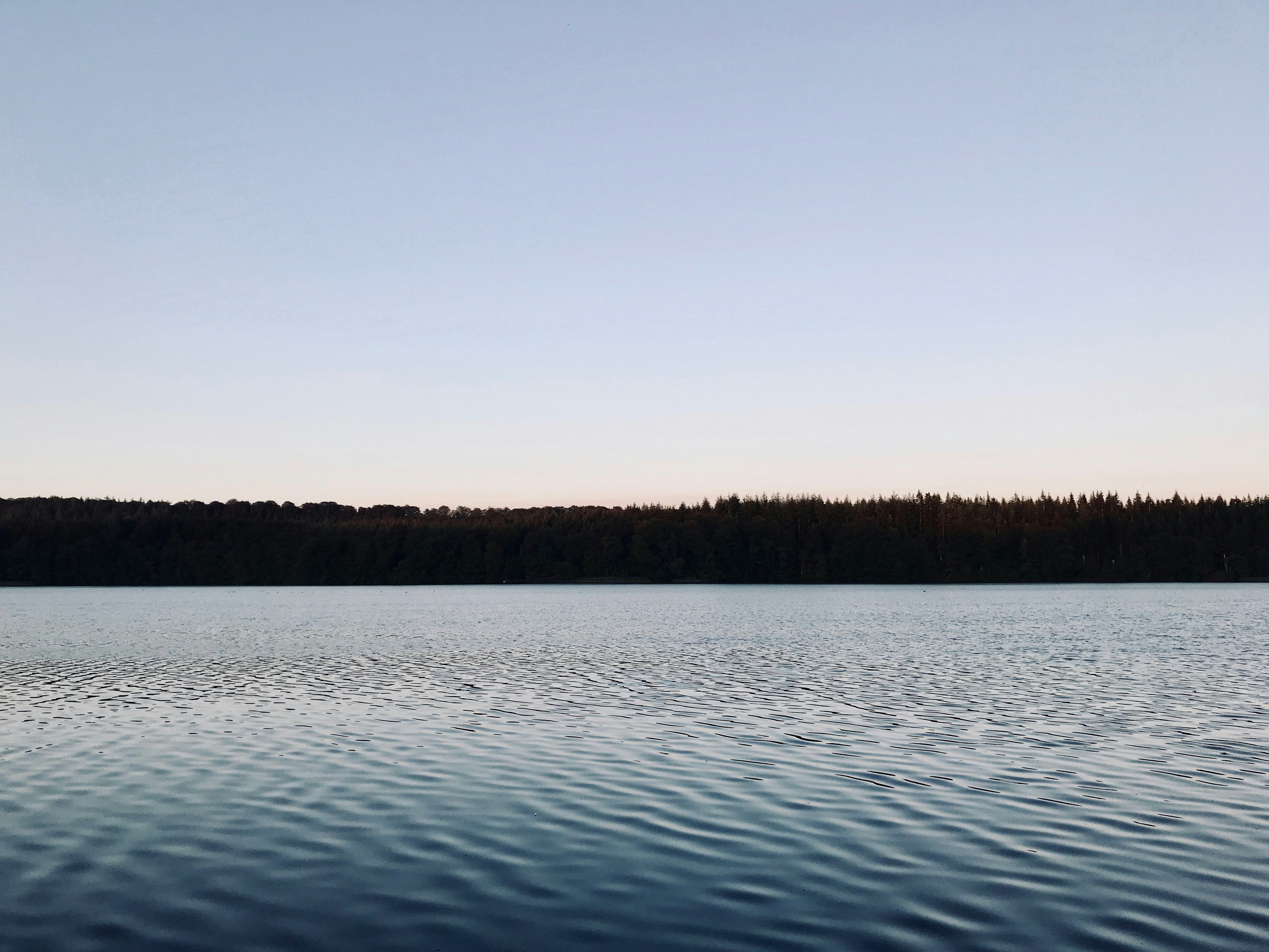 Inuvik, Canada - Silent lake in the morning at sunrise in Denmark