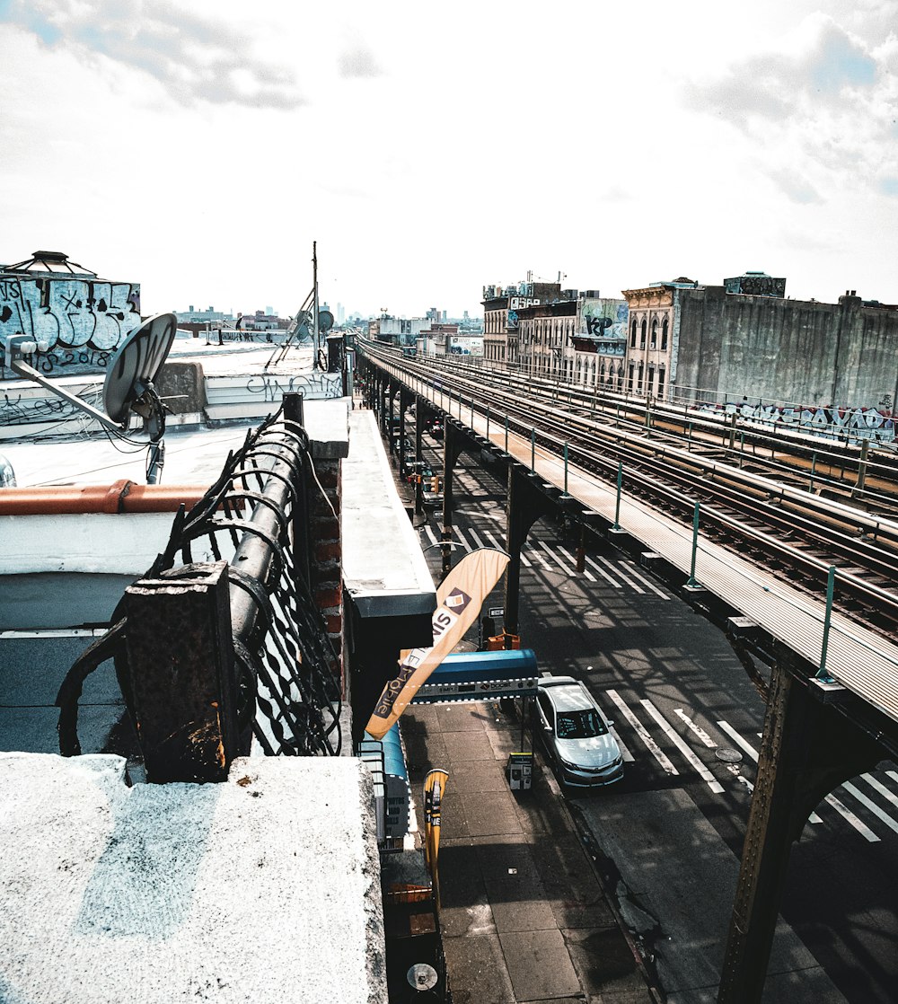 train passing by a railway