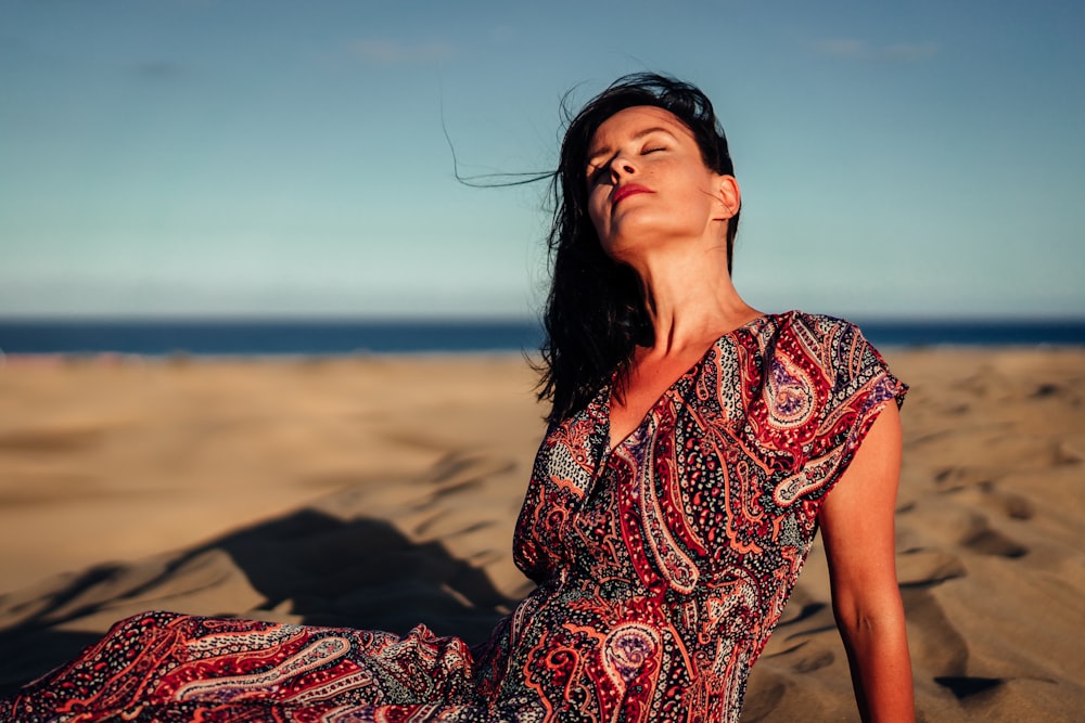 woman in seashore