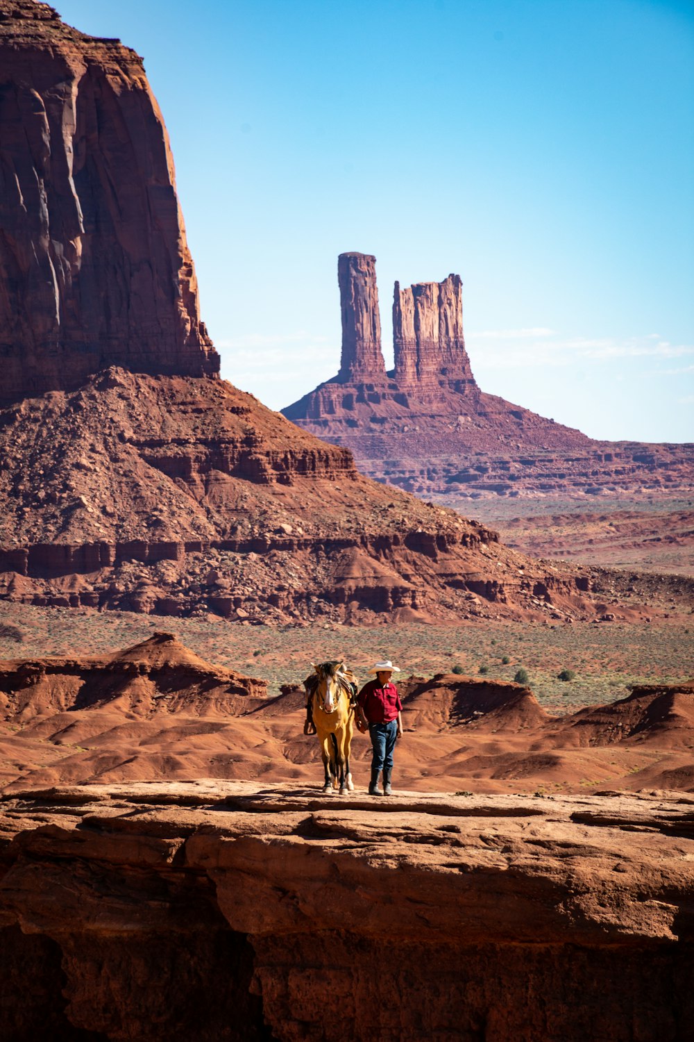 couple walking on the desert