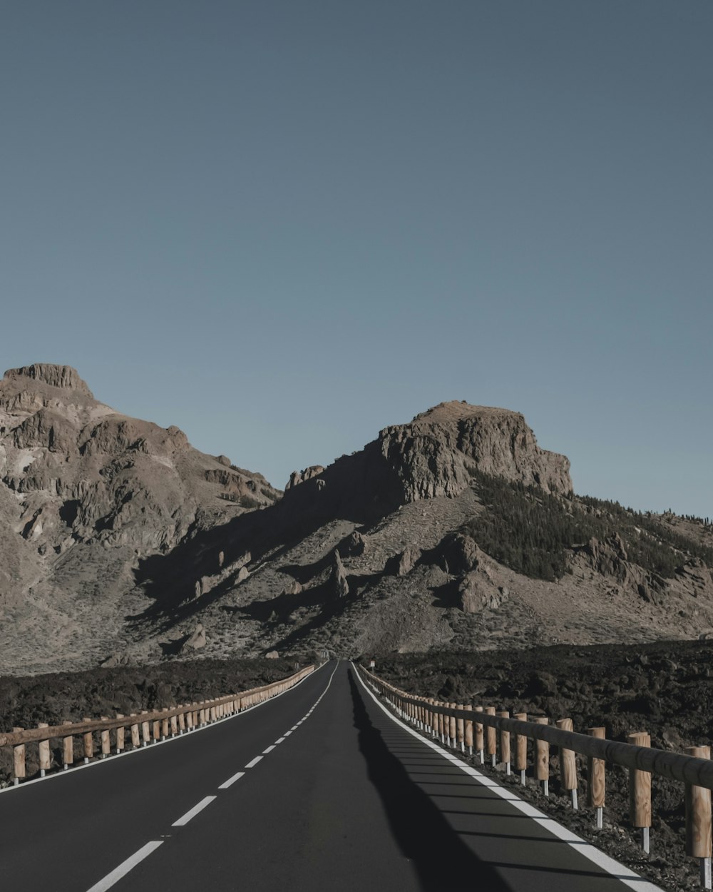 road towards mountain