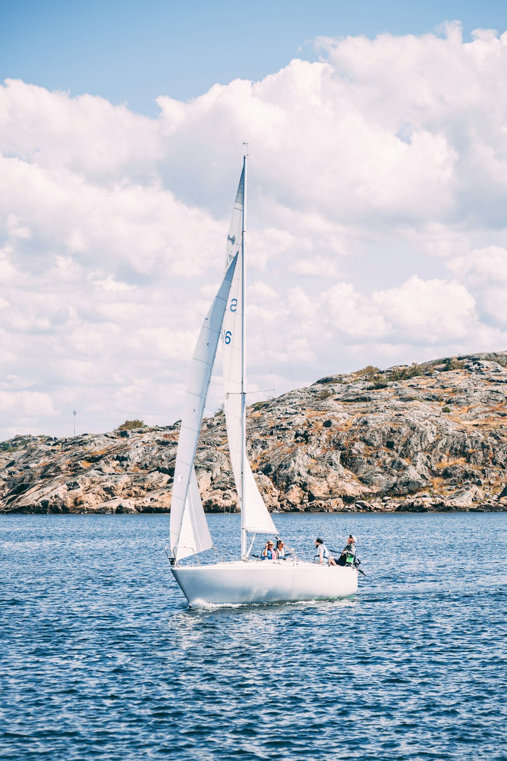 white sailboat