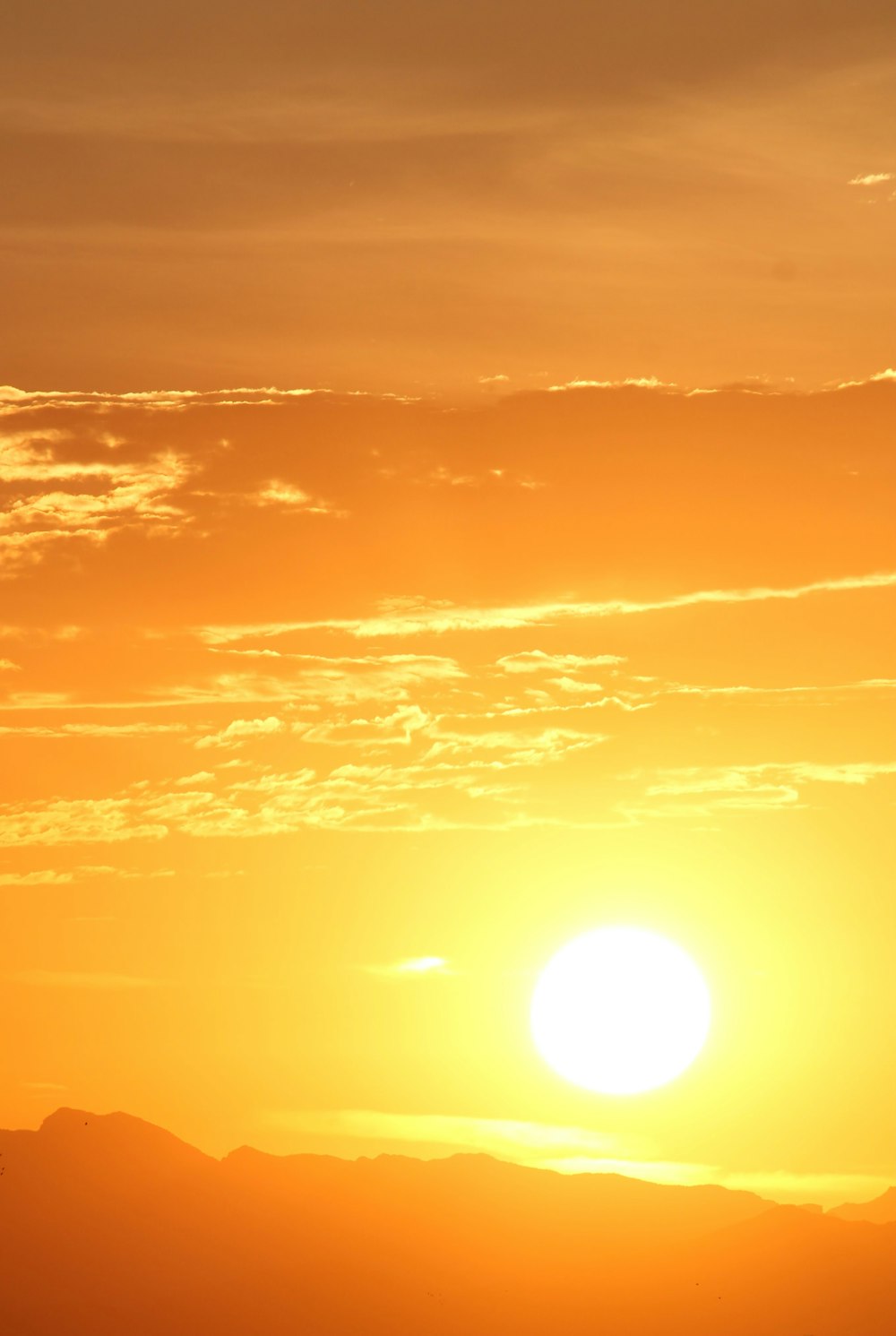 vue sur le coucher du soleil