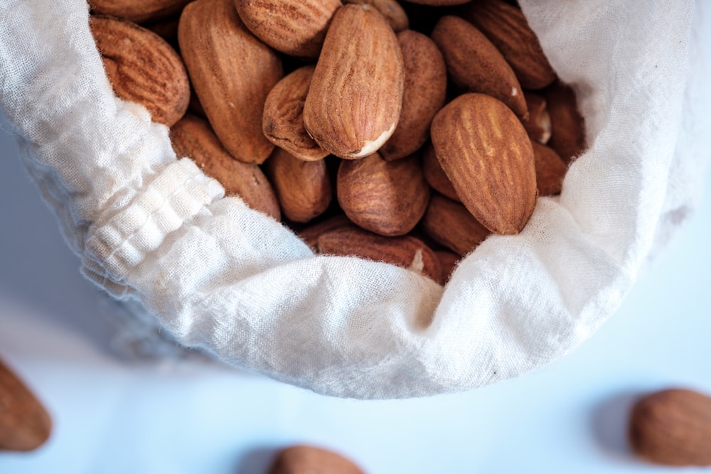 brown almond nuts