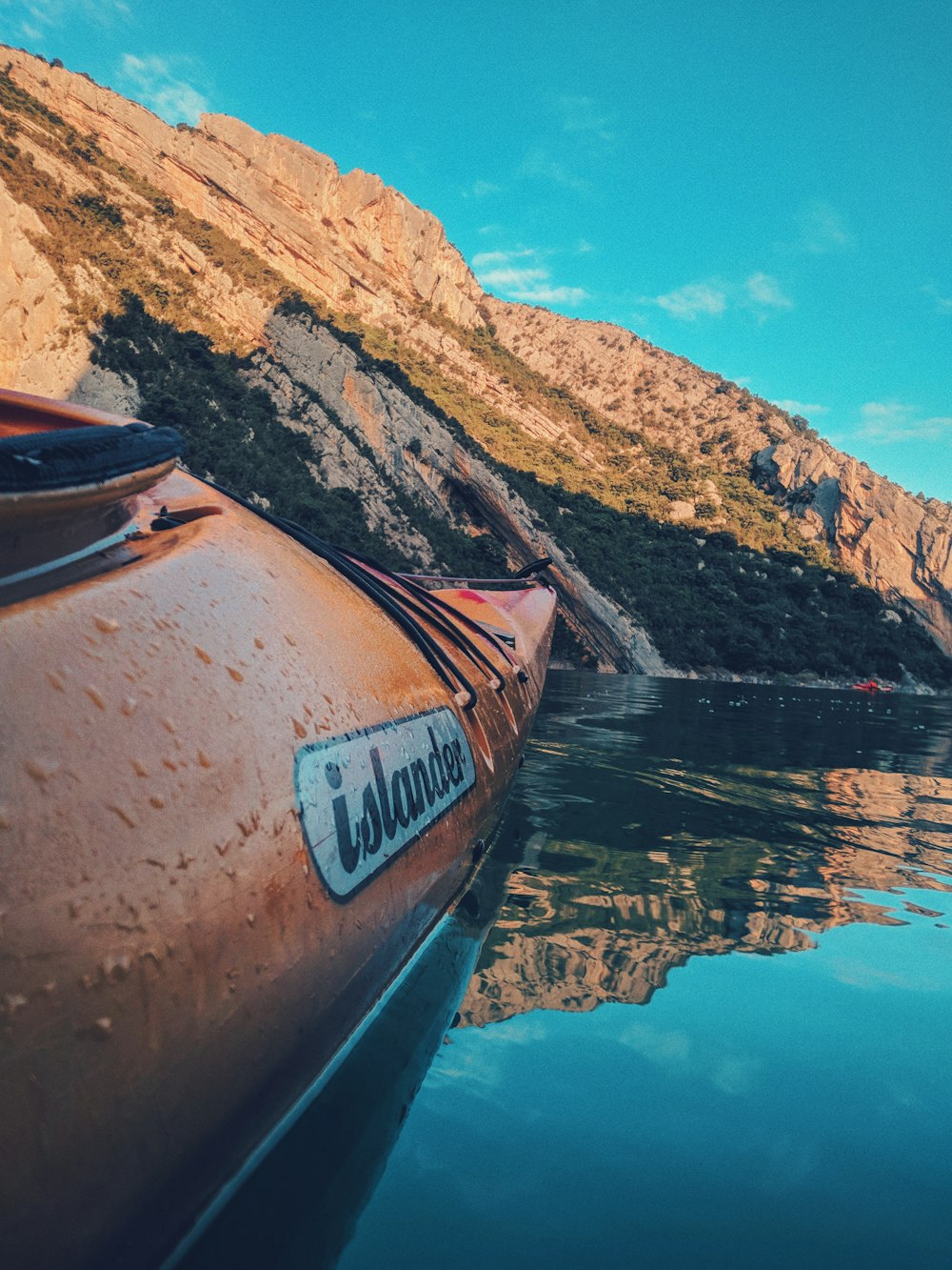 a boat that is sitting in the water