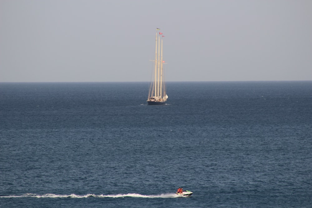 boat floating on sea