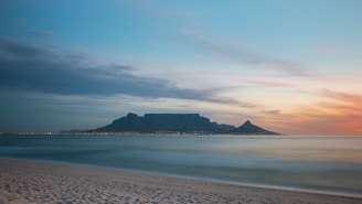 beach at sunset, cape town