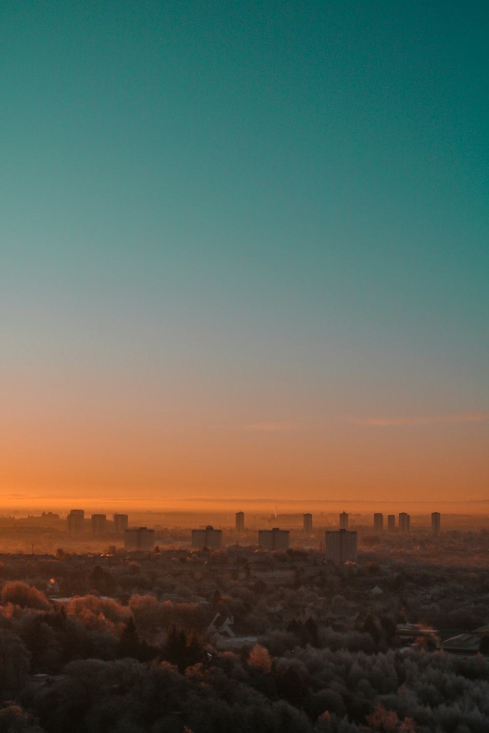 orange sky at sunset