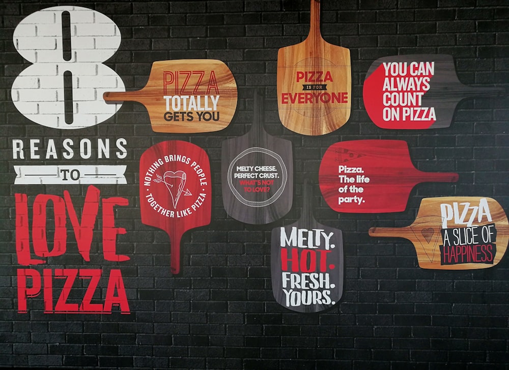 Pizza signage lot