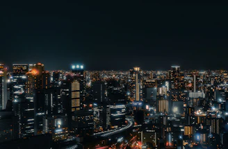 black and gray high rise buildings