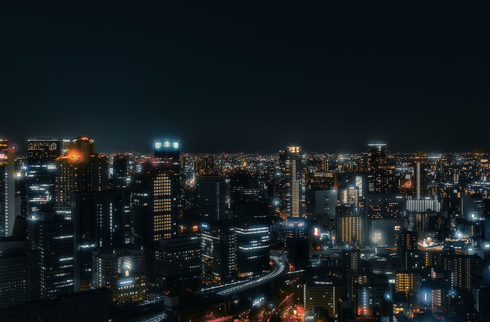 black and gray high rise buildings