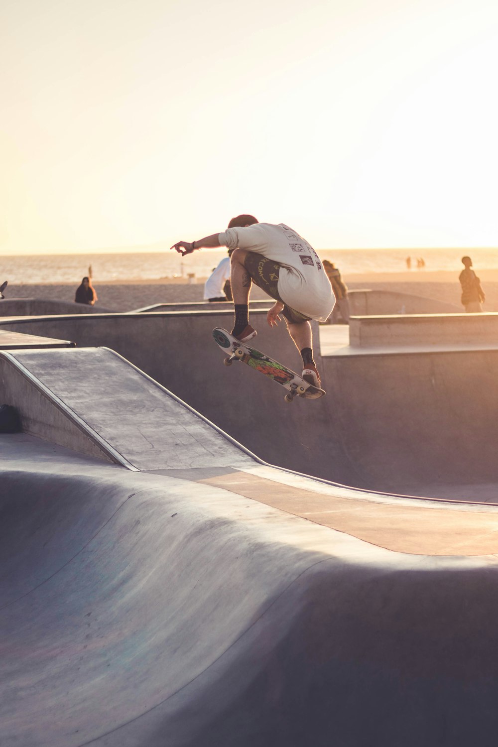 unknown person skateboarding outdoors