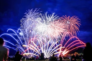 photography of fireworks during nighttime