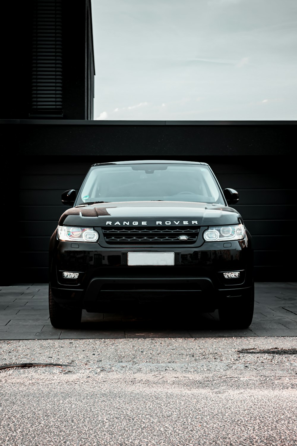 schwarz Land Rover Range Rover