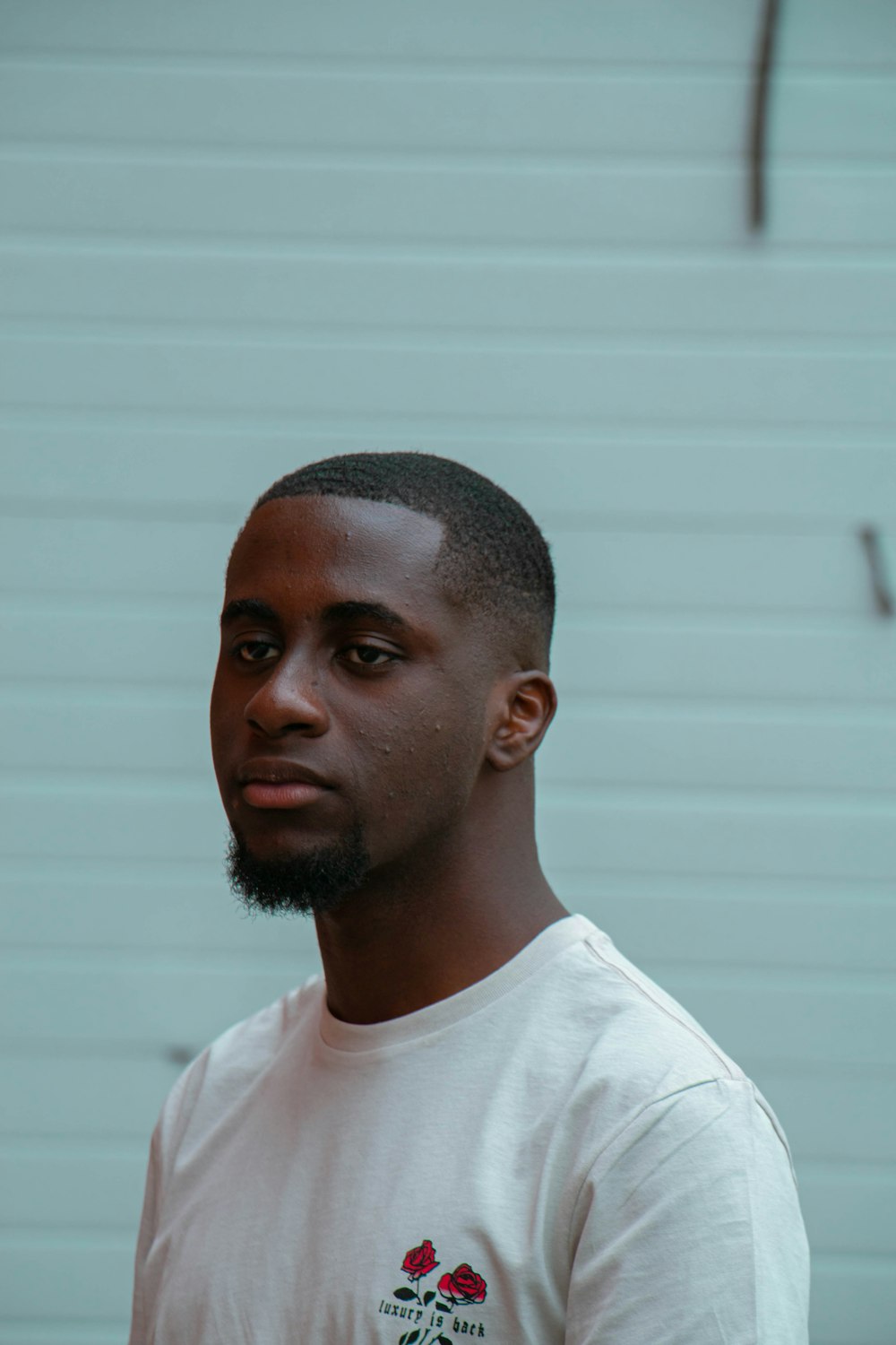 man wearing white shirt