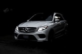 white Mercedes-Benz SUV