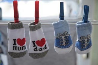 baby's two pairs of socks