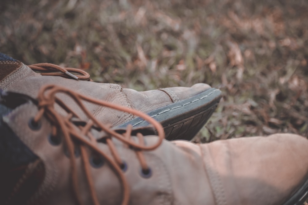 brown leather shoes