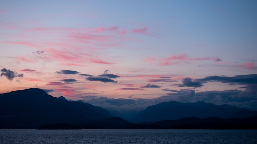 silhouette photography of mountains