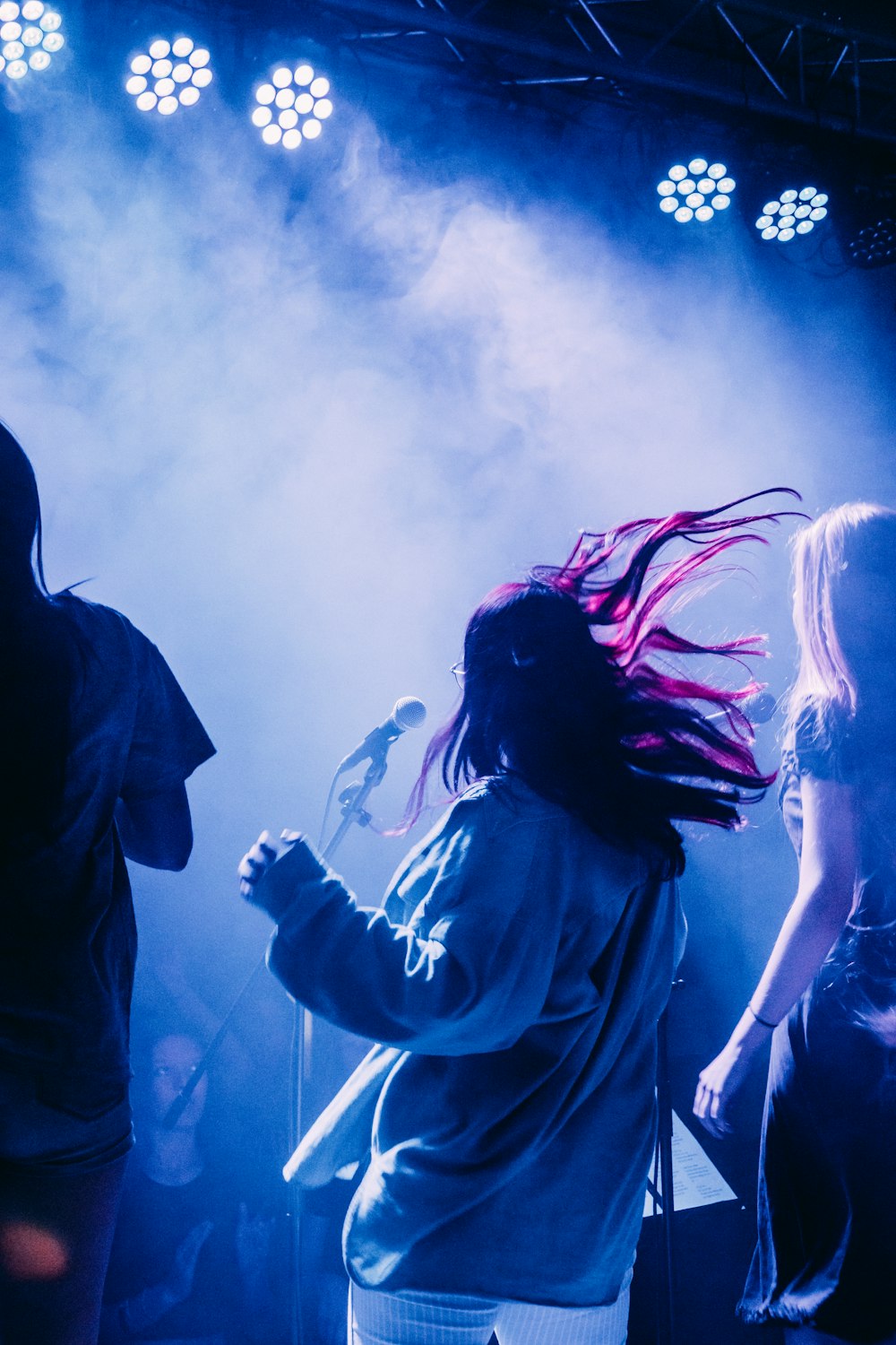 women performing on stage