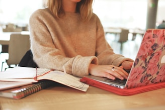 women's brown crew-neck sweater