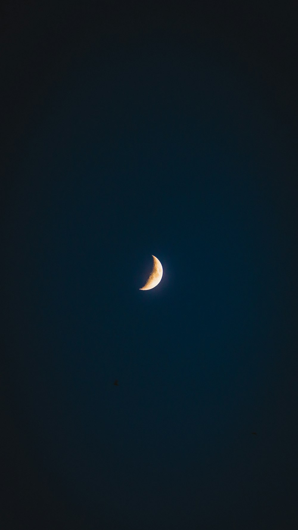 view of crescent moon