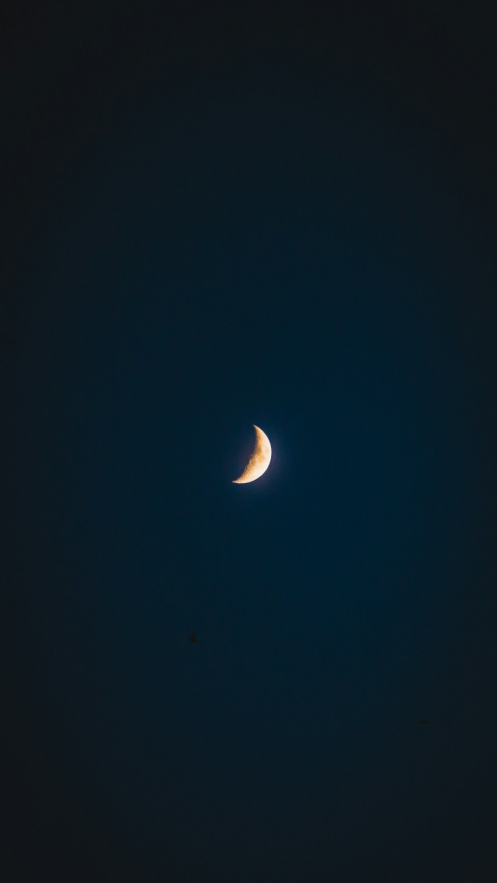 Vue du croissant de lune