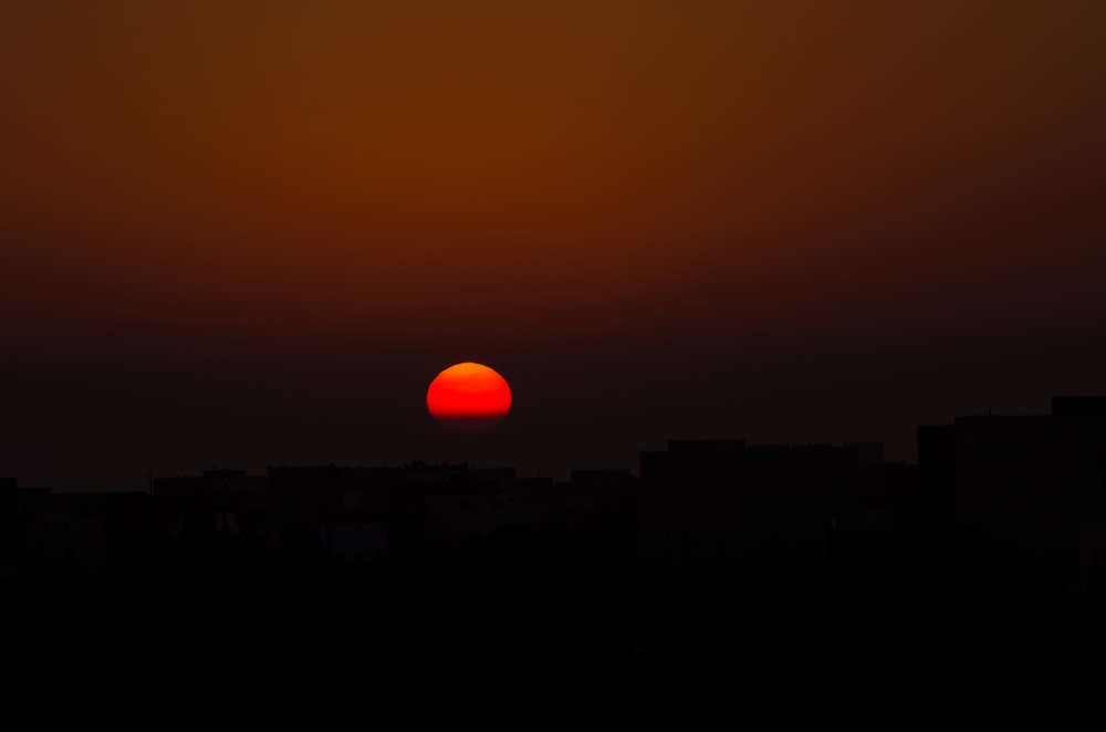 Blick auf den Sonnenuntergang