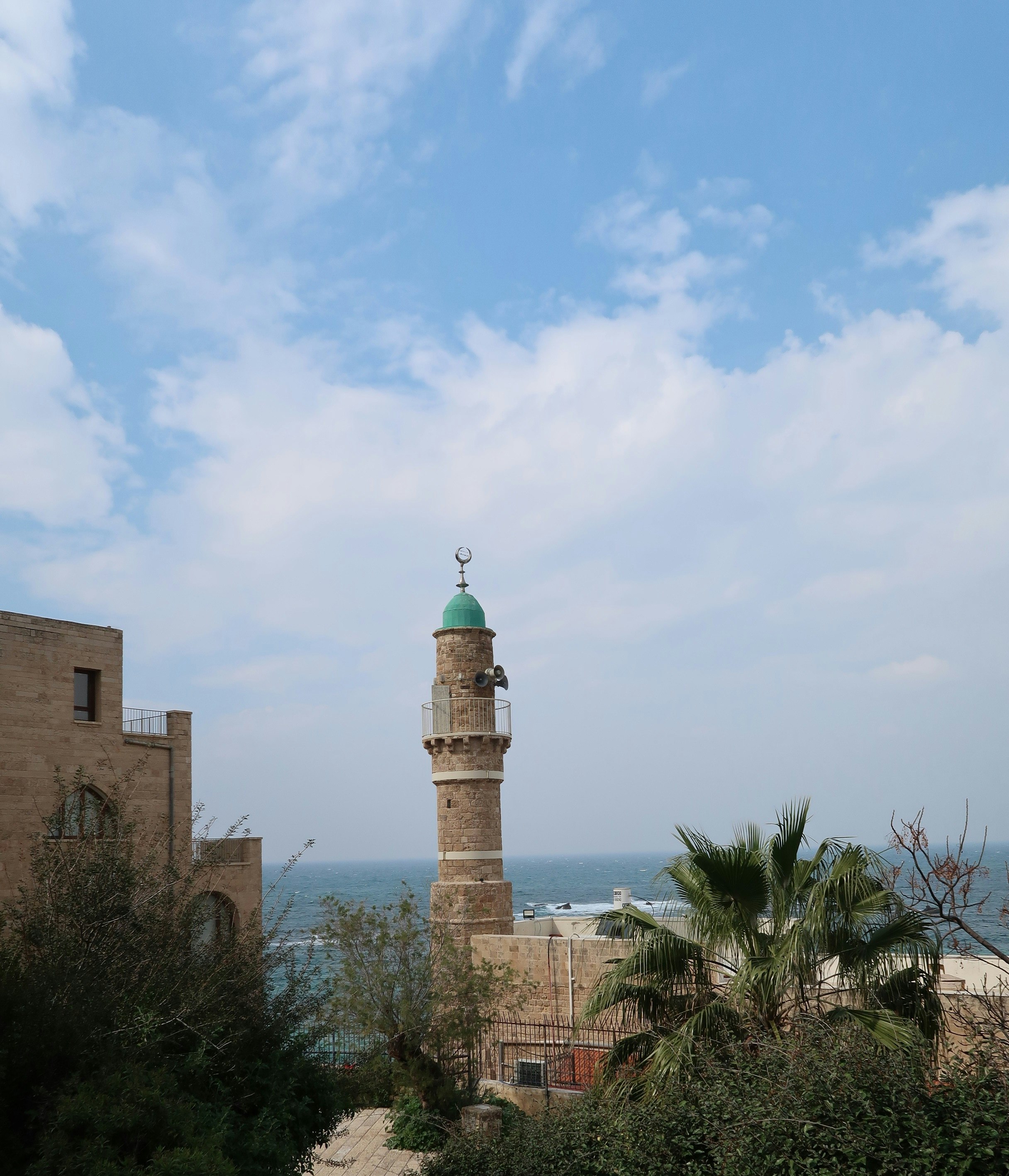 Mosque minaret in Old Jaffa, Tel Aviv, Israel