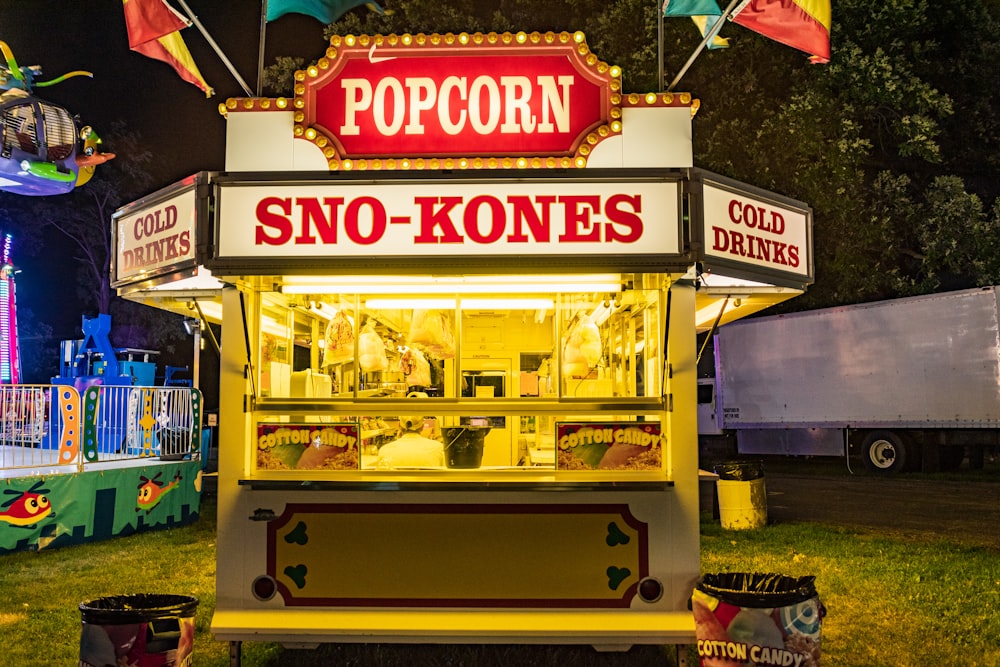 Popcorn Sno-Kones stall