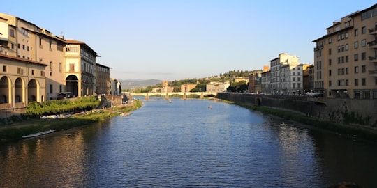 photography of river between building during daytime in Ponte alle Grazie Italy