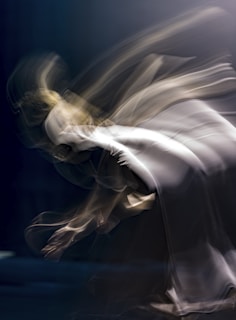 An abstract representation of movement and expression in dance.