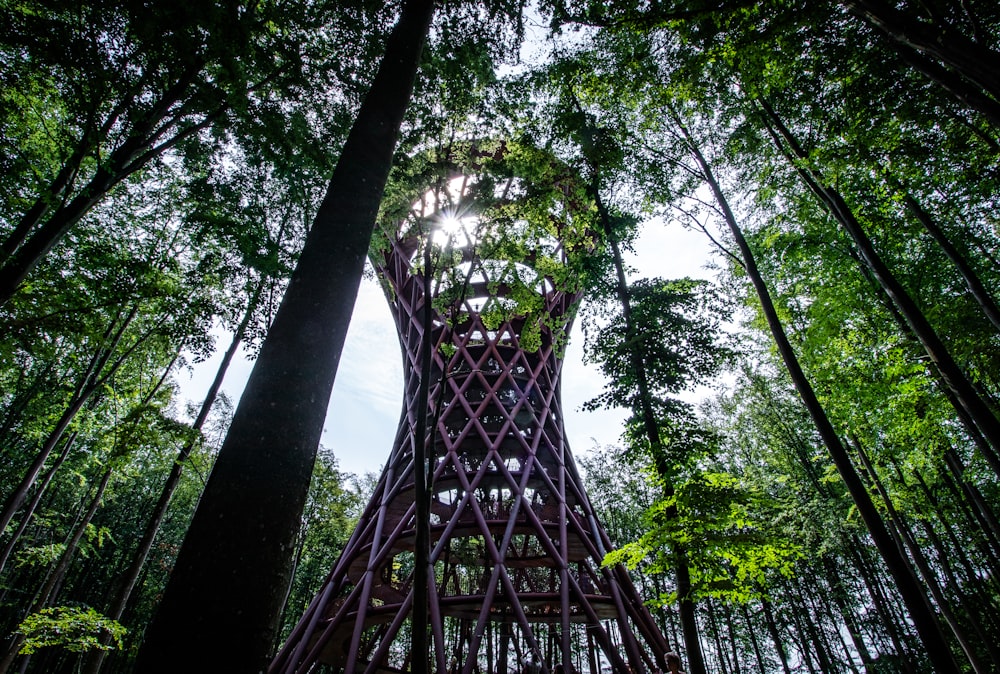 brown wooden tower